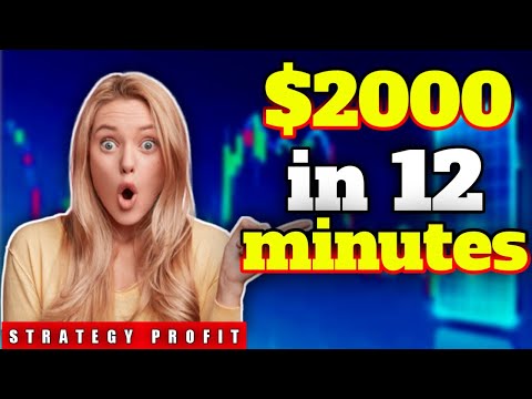Wow!!! $2000 in 12 minutes || Best Binary Options Trading Strategy