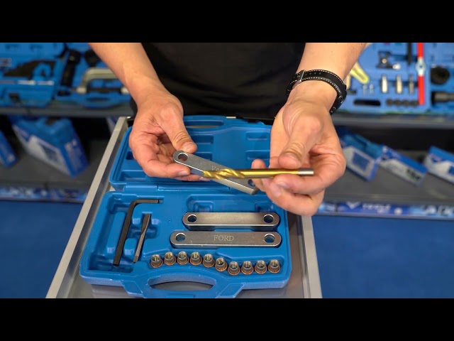 Video Teaser für BRLLIANT TOOLS BT701100 Reparatursatz für Bremsgewinde, M9 x 1,25, 16-tlg [Powered by KS Tools]