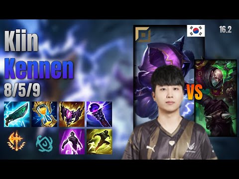 Kiin Top Kennen vs Singed lol KR solo rank Full Game 16.2 | 기인 케넨 vs 신지드