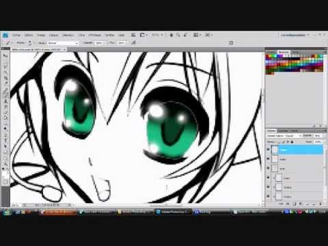 comment colorier les yeux de manga