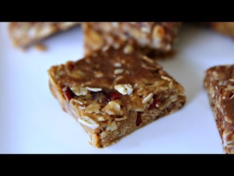 NO BAKE GRANOLA BARS - Easy Recipe - 3 Ingredients