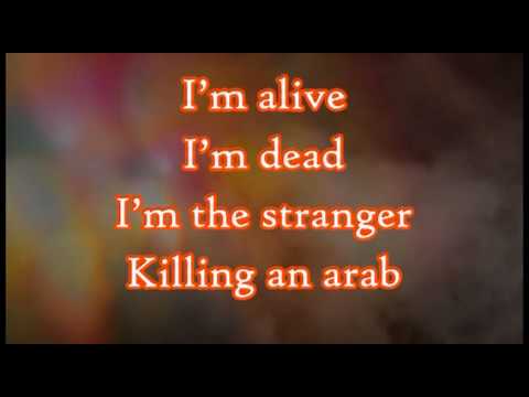 Killing An Arab - The Cure {English Lyrics On Video}