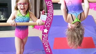 Gymnastics Pullover on Bars ... Almost! | Crazy8Family