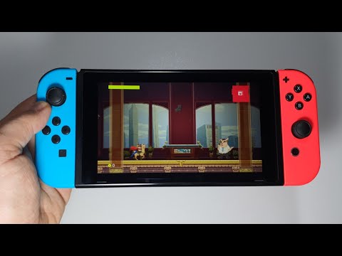 SuperEpic: The Entertainment War Nintendo Switch handheld gameplay