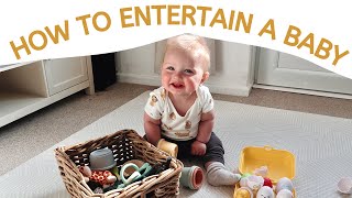 HOW TO ENTERTAIN A 6 MONTH OLD BABY UK | How to keep my baby entertained for longer | HomeWithShan