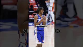 Tyrese Maxey On His Welcome To The NBA Moment 🤯 #shorts #nbahighlights