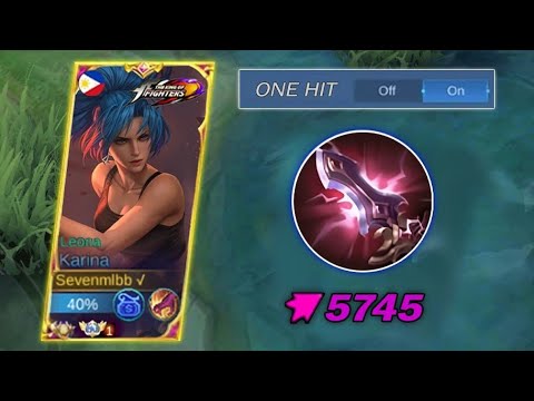 PERFECT BUILD KARINA FULL DAMAGE BUILD!! DIVINE GLAIVE BUILD!! KARINA GAMEPLAY MOBILE LEGEND