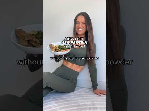 Ultra High-Protein Meal WITHOUT Meat or Protein Powder (42 grams!) 🤯🥩 #vegan #plantbased #fitness