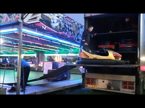 William Cole & Son Funfair Redhill Park 2024 Pull Down Part.4 #funfair #fairground