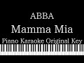 Piano Karaoke Instrumental Mamma Mia ABBA Original Key