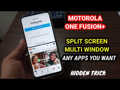 Motorola One Fusion+ : Split Screen Multi Window for Any Apps You Want