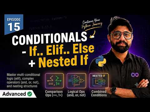 Python If Elif Else Nested If Explained Conditional Statements Learn Python Episode 15