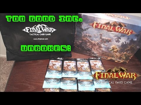 Too Good Inc. Unboxes: Final War Onslaught Starter Set and 12 Booster Packs!