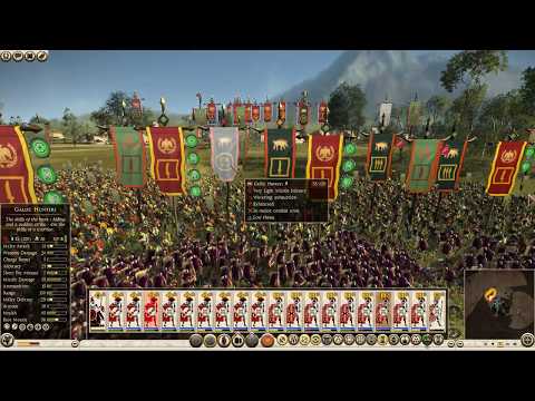 Rome vs the barbarian Celtic hoard of the Boii and Arverni - Total War: Rome II
