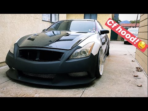 G35 to G37 front end (carbon fiber hood)