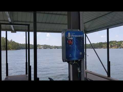 Dock Lifeguard Shock Warning System Installation at Lewis Smith