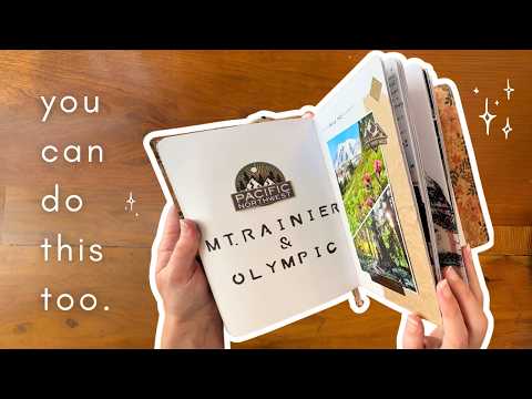 Travel Journal Flip Through ✈️ we summited MT. RAINIER!