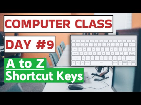 Computer Class Day #9 - Ctrl A to Z Shortcut Keys - Basic Computer Course in Hindi