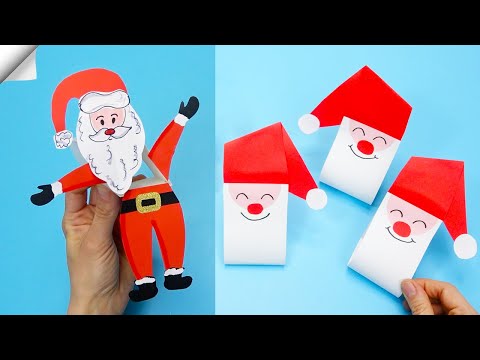 DIY paper crafts Paper toys Christmas crafts santa claus DIY santa claus