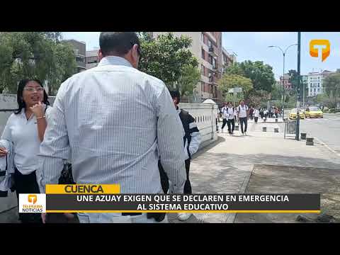 UNE Azuay exigen que se declaren en emergencia al sistema educativo