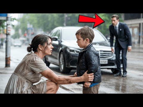 Una Senzatetto Aiuta Un Bambino Che Piange — Senza Sapere Che Il Padre Milionario Era Proprio Lì…