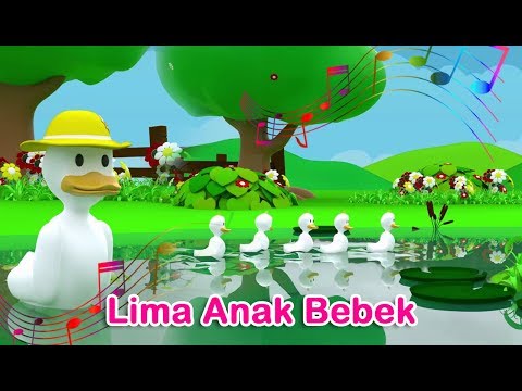 Lima Anak Bebek Pergi Berenang (Five Little Ducks ) | Nursery Rhyme | Lagu Anak Channel