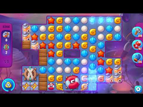 Fishdom 6266 Super Hard Level - 12 moves - NO BooSTERS