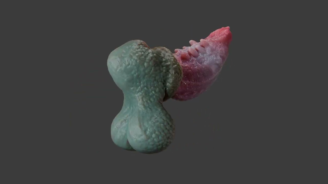 Fantasy Skiritix Drag&oacute;n Pene Sextoy Rigged Modelo 3D