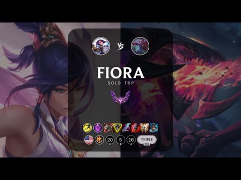 Fiora Top vs Cho'Gath - NA Master Patch 14.6