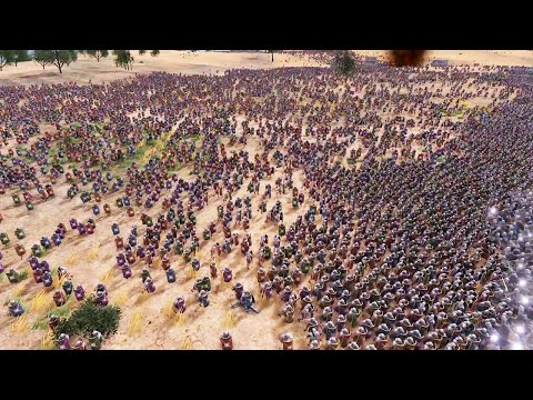 ROMANS LAY SIEGE TO MEDIEVAL CITY- Ultimate Epic Battle Simulator - UEBS