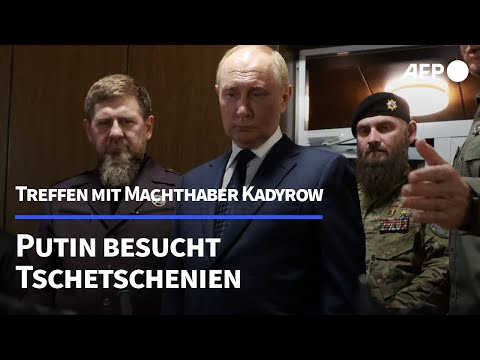 Video Thumbnail: Putin besucht Tschetschenien und trifft Machthaber Kadyrow | AFP