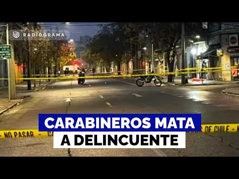 Carabineros mata a delincuente tras presunto secuestro en Santiago: hay otros 3 detenidos