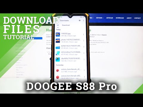 Find and Open Downloaded Files - DOOGEE S88 Pro