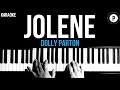 Dolly Parton - Jolene Karaoke Miley Cyrus SLOWER Acoustic Piano Instrumental Cover Lyrics