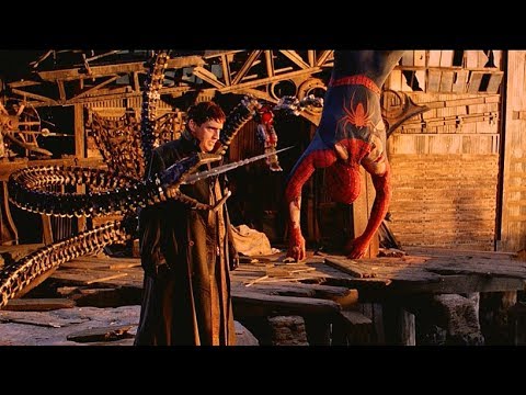 Spider-Man vs Doctor Octopus - Final Battle Scene - Spider-Man 2 (2004) Movie Clip HD