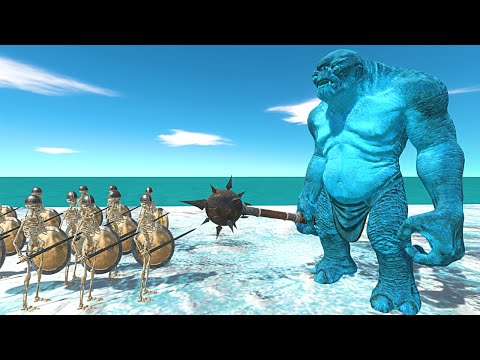 Ice Troll vs Skeleton Warrior Team - Animal Revolt Battle Simulator
