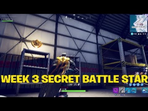 SEASON 7 WEEK 3 SECRET BATTLESTAR LOCATION - FORTNITE SNOWFLAKE CHALLENGE LOCATIONS