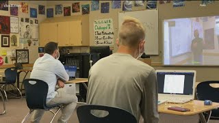 Poway Unified Middle and High School students return back to school 2 days a week