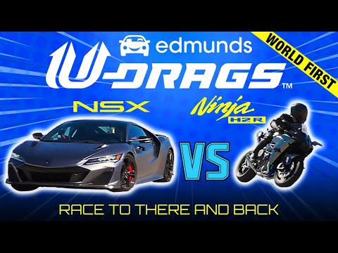 U-DRAGS:  NSX Type S vs. Ninja H2 R | Quarter Mile, Handling & More!