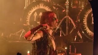 Watain - Erik gets distracted by a person on stage, see what he whishes that person 2018-Nov-25