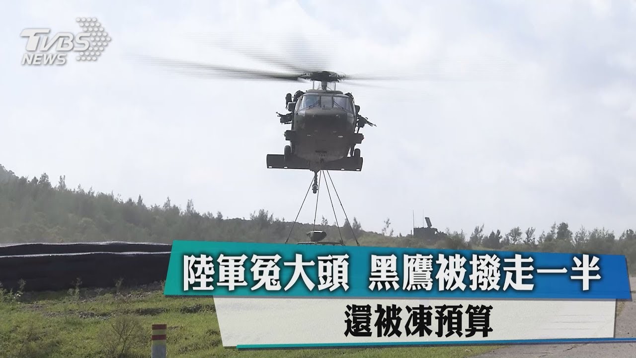 陸軍冤大頭 黑鷹被撥走一半還被凍預算