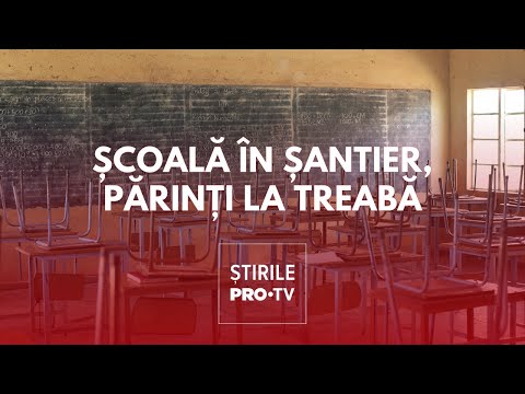 Elevi din Galați învață într-o școală aflată încă în șantier