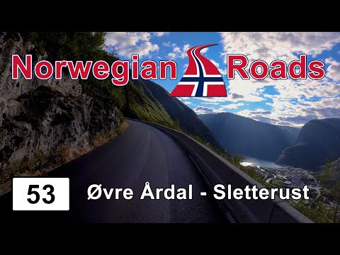 Driving Fv53 Øvre Årdal - Sletterust | Norwegian Roads 4K UHD