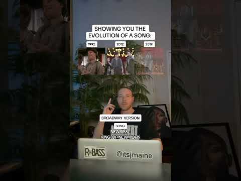 Showing You The Evolution Of A Song: Newsies “King Of New York” #shorts #newsies