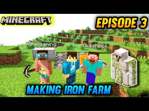 Minecraft Java Edition Gameplay  | Making Iron Farm | Episode 3 | Tamil | George Gaming |