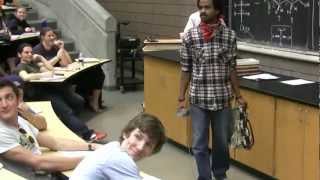 Zorro Kills Thief in Lecture Prank (with Mariachi Band), University of Michigan