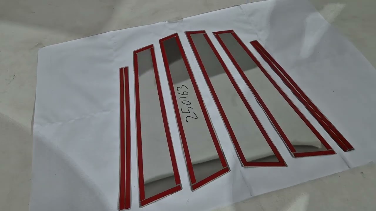 Volkswagen Golf 6 2008-2014 рр. Накладки на дверні стійки (6 шт, нерж) Video 1