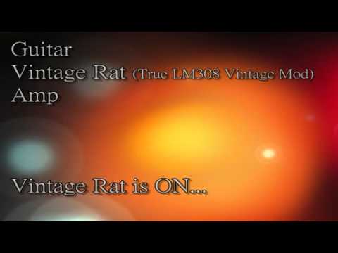 Pro Co Vintage Rat True LM308 Vintage Mod - on and off comparision