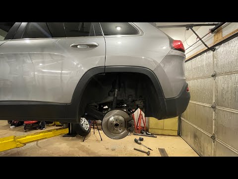2014-2020 Jeep Cherokee rear brake job with DIY electric parking brake reset
