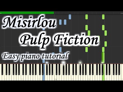 Misirlou - Pulp Fiction - Very easy and simple piano tutorial synthesia cover
